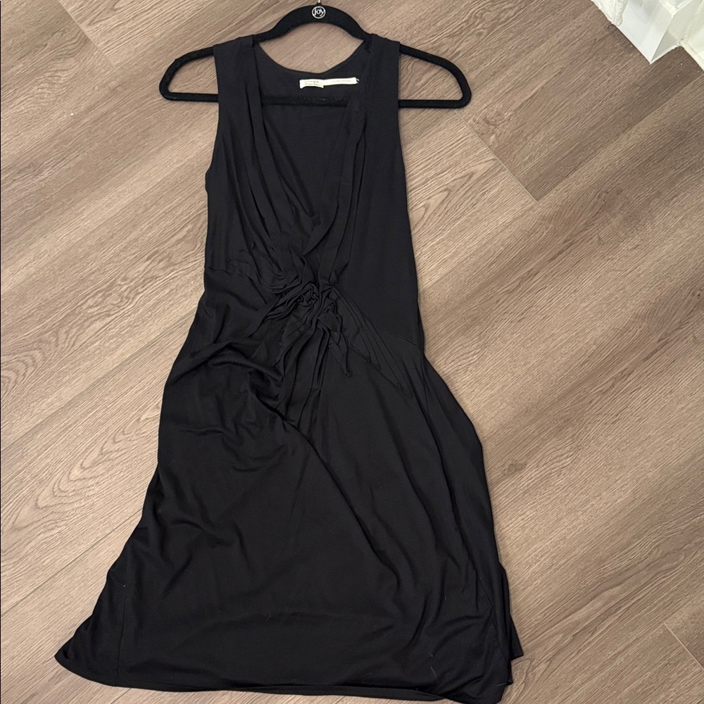 Silk Black Sleeveless Dress